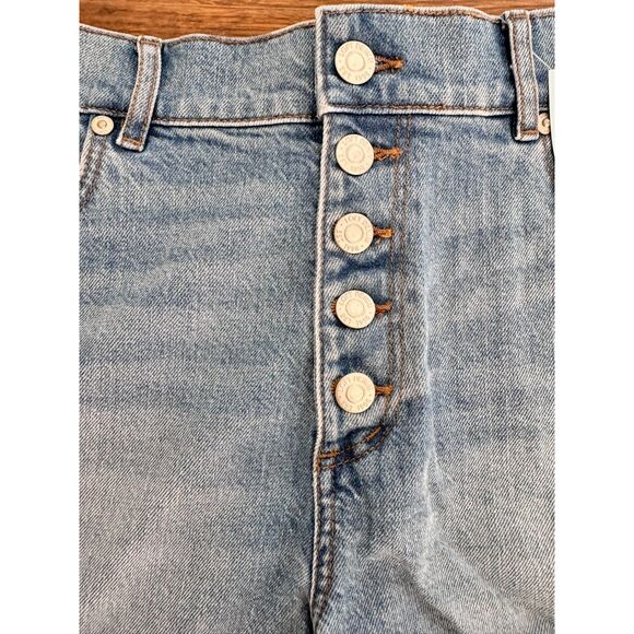 Loft High Rise Cut Off Denim Short Size 27 - Picture 5 of 7